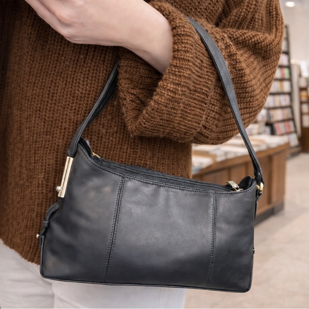Montblanc Black Leather Shoulder Bag